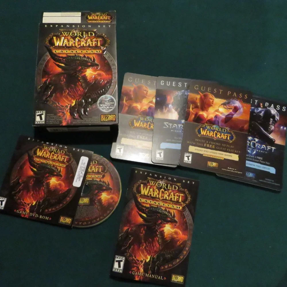 World Of Warcraft Base Game And 3 Expansions